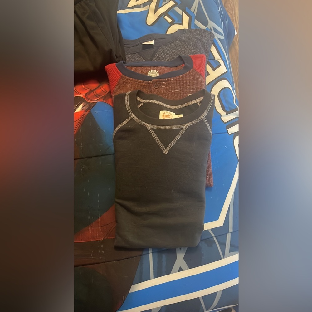 Boys clothes. Size 10/12 some new pants. Champion sweatpants and hoodie set